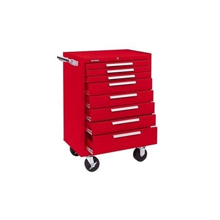 Kennedy Kennedy 378XR K1800 Series 27W X 18D X 39H 8 Drawer Red Roller Cabinet 378XR